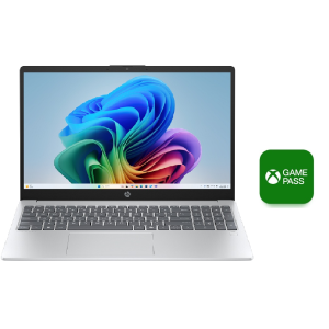 HP OmniBook 3 NG AI PC15-fn0001ne, AMD Ryzen AI 5 330, 16GB DDR5 5600 RAM, 512GB-SSD, AMD Radeon 820M Graphics, 15.6 Inch-FHD, 1920x1080, 300nits,  Full size backlit keyboard ,Full keyboard, Free Game Pass 3 Months , Windows 11, Silver, 3 Years Warranty