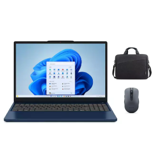 Lenovo IdeaPad Slim 3 15IRH10, Intel Core-i5-13420H, 16GB RAM, 512GB SSD, Intel UHD Graphics, 15.3 Inch WUXGA 1920 x 1200, 300nits, + 16 Inch T210 Topload Lenovo Bag + WL310 Bluetooth Mouse, Blue with Aluminium Top
