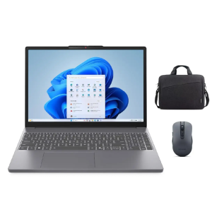 Lenovo Ideapad Slim 15IRH10, Intel Core-i7-13620H, 16GB RAM, 512GB SSD, Intel UHD Graphics, 15.3 Inch WUXGA 1920 x 1200, 300nits, + 16 Inch T210 Topload Lenovo Bag + WL310 Bluetooth Mouse, Luna grey with Aluminium Top - 2 Years Warranty