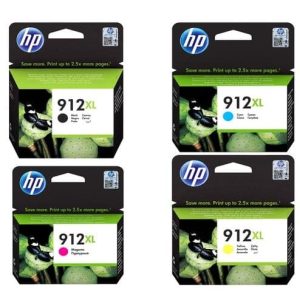 HP Ink 912XL , Black / Cyan / Magenta / Yellow