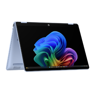 HP OmniBook 5 Flip 2-in-1 Laptop Next Gen AI 14-km0006ne-Convertible, Intel Core Ultra 5-322U, 16GB LPDDR5 7467 RAM, 512GB-SSD, Intel UHD, 14 Inch Touch Flip-2K, 1920x1200, 300nits, edge-to-edge glass, Fullsize backlit, Windows 11, Sky Blue + PEN & Game Pass 2M, 3Y Warranty