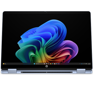 HP OmniBook 5 Flip 2-in-1 Laptop Next Gen AI 14-km0006ne-Convertible, Intel Core Ultra 5-322U, 16GB LPDDR5 7467 RAM, 512GB-SSD, Intel UHD, 14 Inch Touch Flip-2K, 1920x1200, 300nits, edge-to-edge glass, Fullsize backlit, Windows 11, Sky Blue + PEN & Game Pass 2M, 3Y Warranty