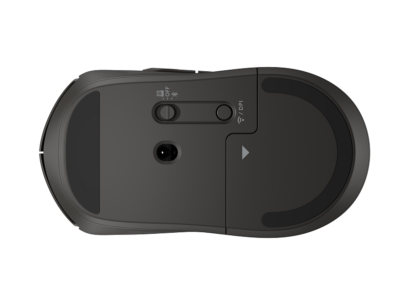 Cooper_Mouse_Black_Coreset_Bottom_WhiteBG_4723802 HP 400 Quiet Wireless Mouse, Black