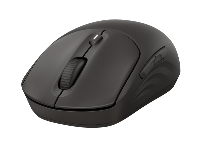 Cooper_Mouse_Black_Coreset_FrontLeft_WhiteBG_4724350 HP 400 Quiet Wireless Mouse, Black