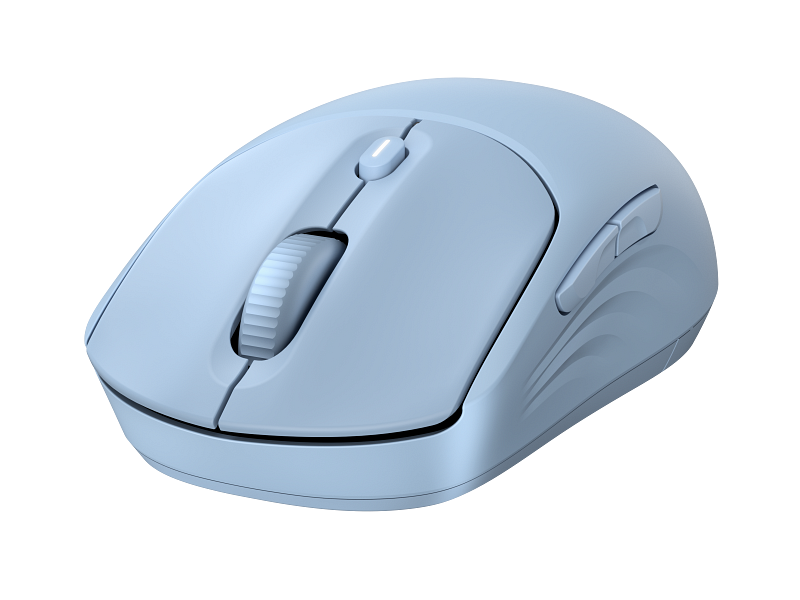 Cooper_Mouse_Blue_Coreset_FrontLeft_WhiteBG_4723817 HP 400 Quiet Wireless Mouse, Light Blue